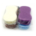 Soft eco-friendly colorful 8-shaped bath sponge